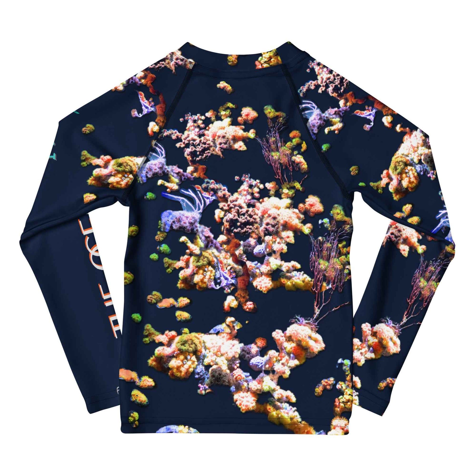Kids Rash Guard UV Protect The Ocean Navy blue