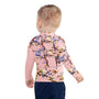 Kids Rash Guard UV Protect The Ocean Pink