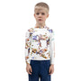 Kids Rash Guard UV Protect The Sea White