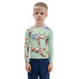 Kids Rash Guard UV Protect The Ocean Olive