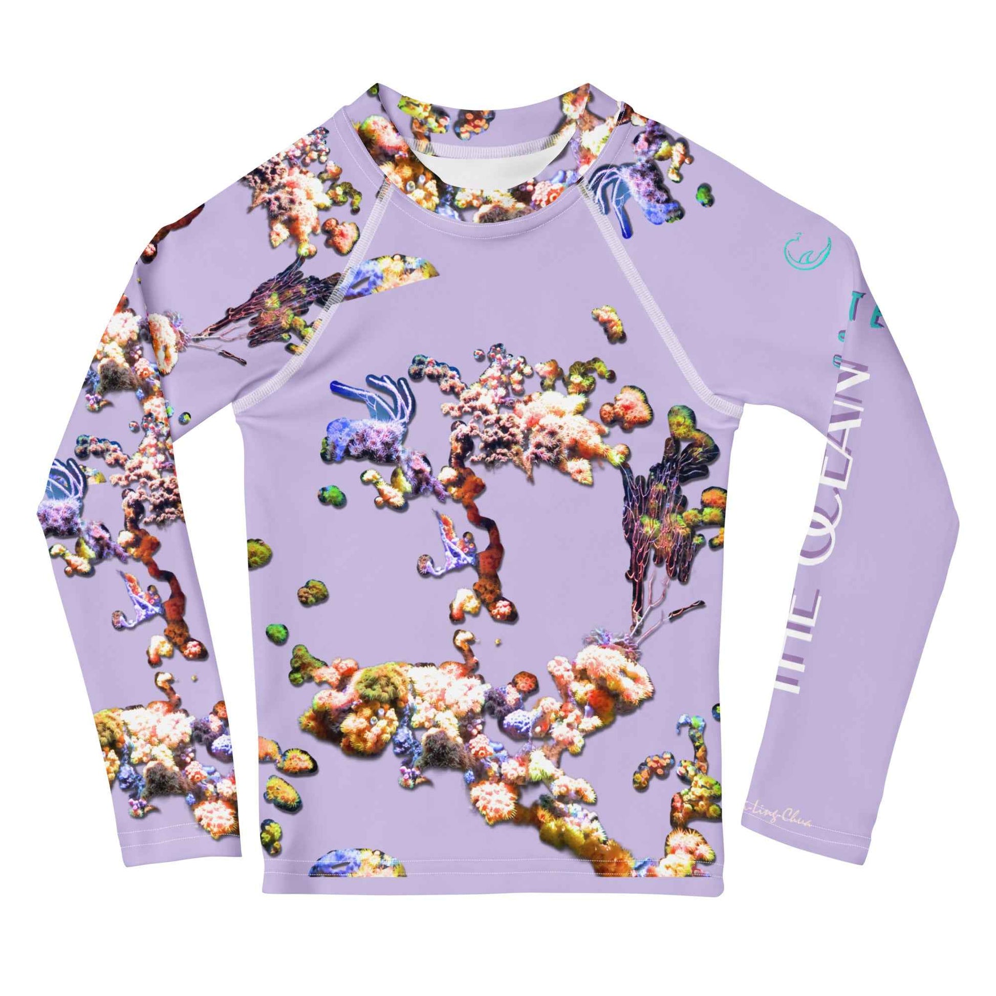 Kids Rash Guard UV Protect The Ocean Violet