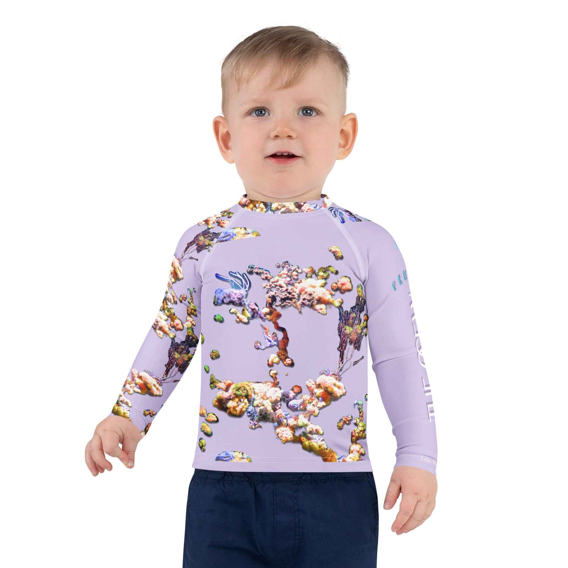 Kids Rash Guard UV Protect The Ocean Violet