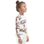 Kids Rash Guard UV Protect The Sea White